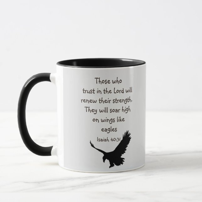 Mug Ceux qui font confiance au Seigneur Écriture Inspi (Gauche)