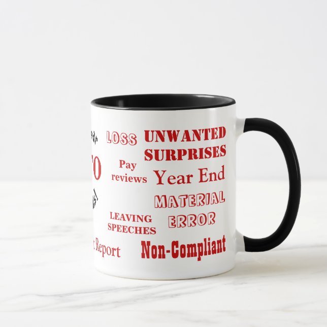 Mug CFO Jouer des mots désagréablement drôle Peeves po (Droite)