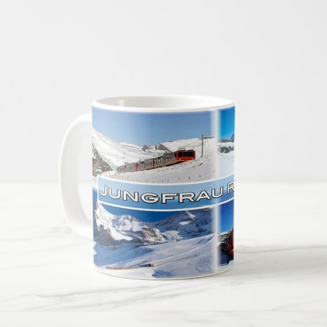 Mug CH Suisse - Chemin de fer Jungfrau (Devant gauche)