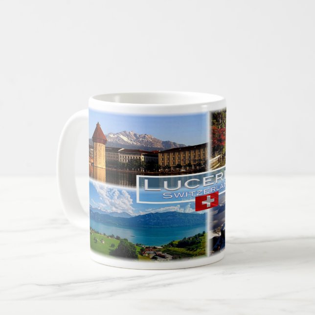 Mug CH Suisse - Lucerne - Pont de la Chapelle - Vieux- (Devant gauche)