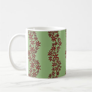Mug Chaîne de marguerite Fleur laide rayures blanc sur
