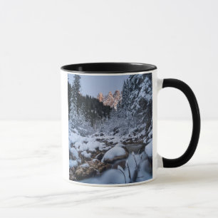 Mug Chaîne de montagnes de Geisler enneigée