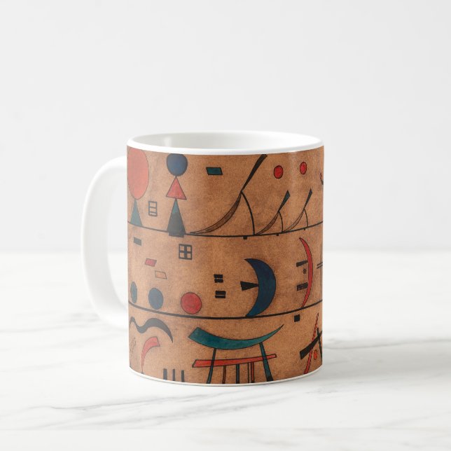 Mug Chaînes de caractères | Wassily Kandinsky | (Devant gauche)