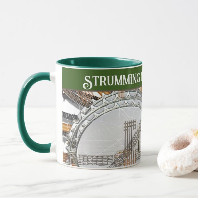 MUG CHAÎNES DE GUITARE AU SOLEIL (Avec donut)