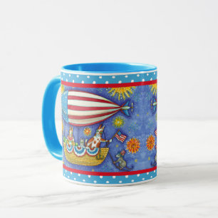 MUG CHAÎNES ET SOURIS HISS N'FITZ EN 4 JUILLET ZEPPELI