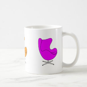 Mug Chaise Egg Moderniste Ligne Art