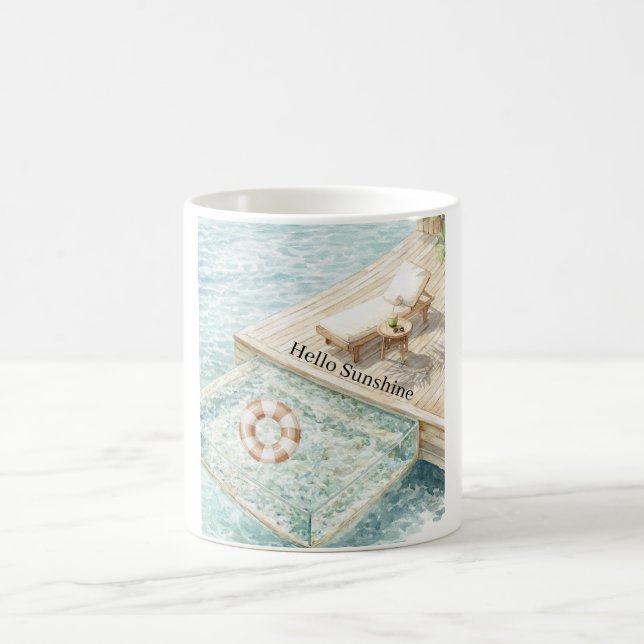 Mug Chaise Longue de Jardin Ocean Sunshine (Centre)