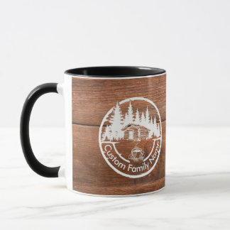 Mug Chalet Cabane Grange Maison | Nom de Famille Perso