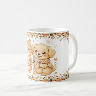 Mug Chaleur Épice Citrouille Chat et Chien Automne