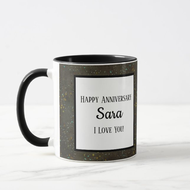 Mug Chalkboard Gold Argent Stars Constellation Sky (Gauche)