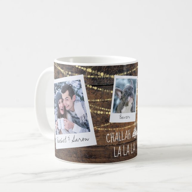 Mug Challah Days La La La Christmas + Hanoukka Photo (Devant gauche)