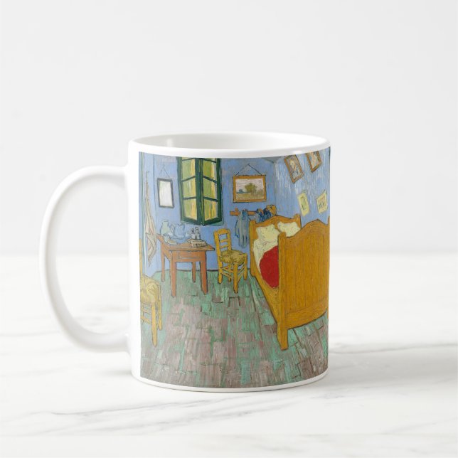 Mug Chambre de Van Gogh à Arles - Jaune et Bleu Classi (Gauche)