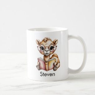 Mug Chameau Mignon Lisant un Livre Personnalisé