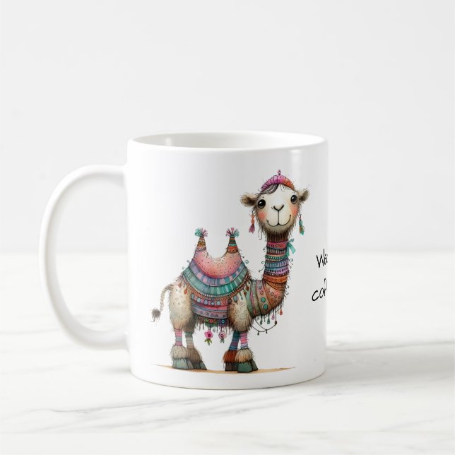 Mug Chameau Whimsical Mercredi Jour de la Humpe (Gauche)