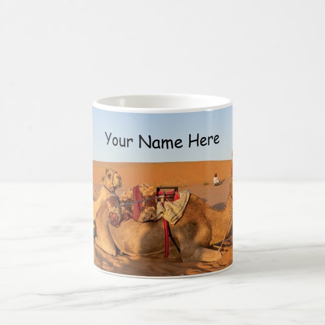 Mug Chameaux dans le désert d'Oman (Centre)