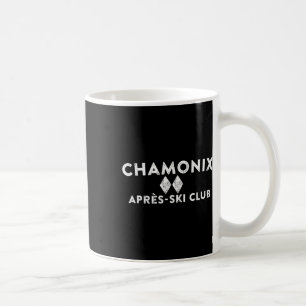Mug Chamonix Apres Ski Club Tee Style Rétro Ski Alpes