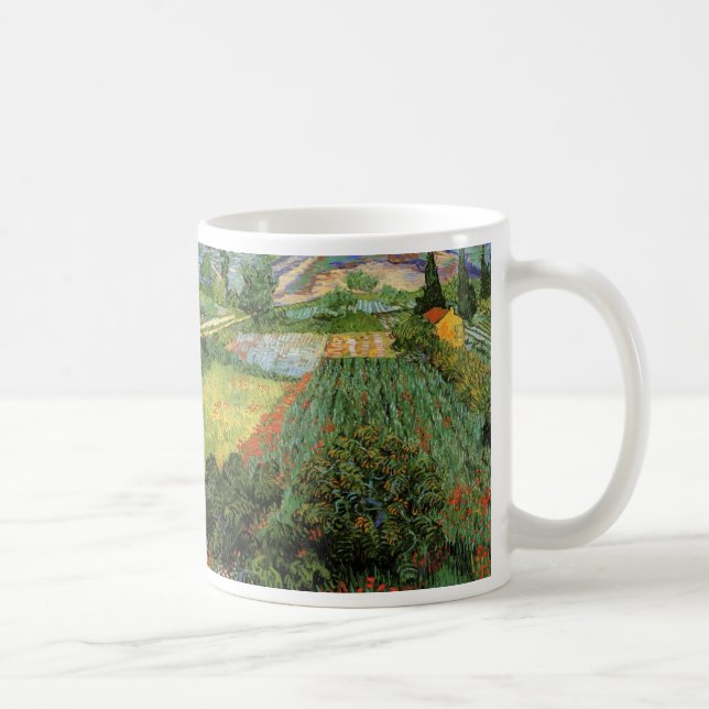 Mug Champ aux coquelicots par Vincent van Gogh (Droite)
