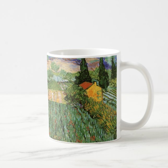 Mug Champ aux coquelicots par Vincent van Gogh (Droite)