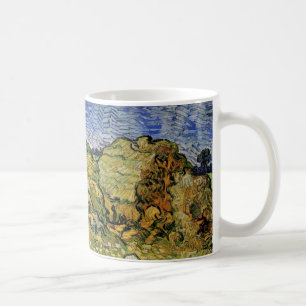 Mug Champ avec piles de blé par Vincent van Gogh