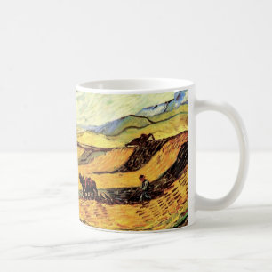 Mug Champ avec Plowman et Mill par Vincent van Gogh