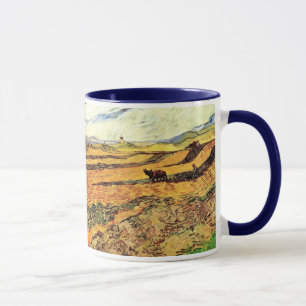 Mug Champ avec Plowman et Mill par Vincent van Gogh