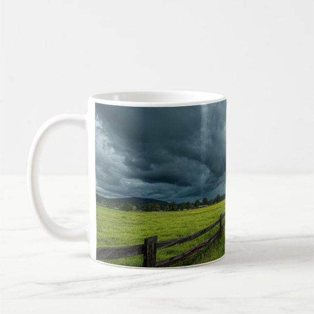 Mug Champ avec une clôture en bois (Gauche)