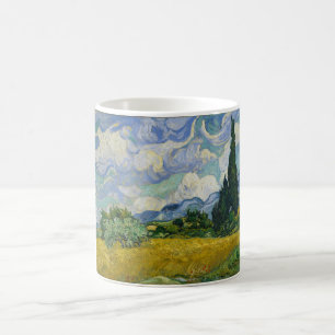 Mug Champ de blé avec Cyprès par Vincent van Gogh