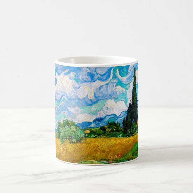 Mug Champ de blé avec Cyprès, Van Gogh (Centre)