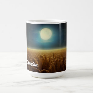 Mug Champ de blé sous la lumière de la lune