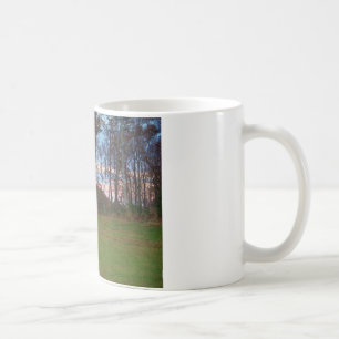 Mug Champ de cerf et un SunSet rose