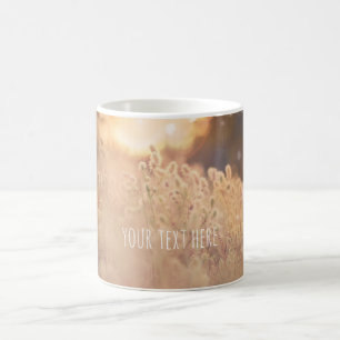 Mug Champ de fleurs Campagne rustique Coucher de solei