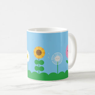 Mug Champ de fleurs de Kawaii