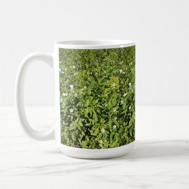 Mug Champ de fleurs vert (Gauche)