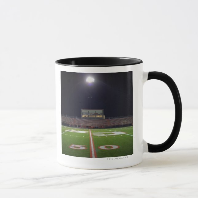 Mug Champ de football américain lumineux la nuit (Droite)