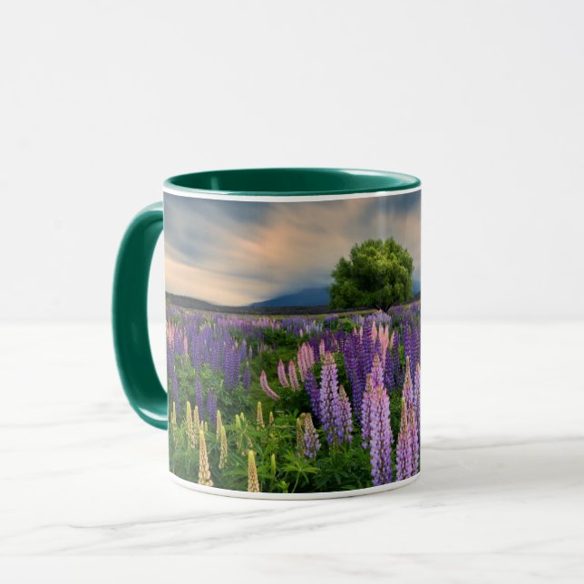 Mug Champ de lupin en Nouvelle Zélande (Devant gauche)