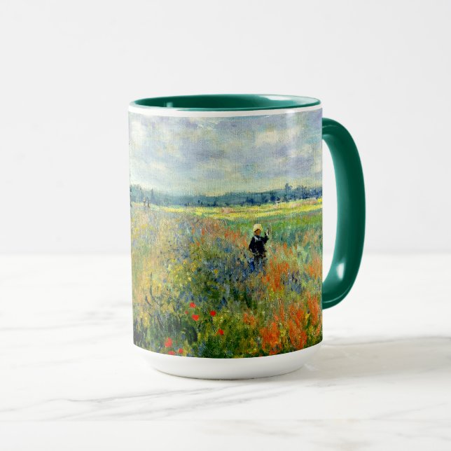 Mug Champ de pavot, Argenteuil - Beaux-arts de Claude  (Devant droit)
