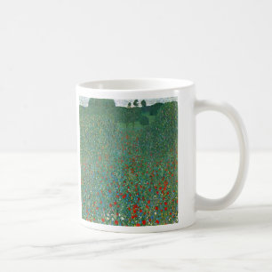 Mug Champ de pavot par Gustav Klimt, Art Nouveau Vinta
