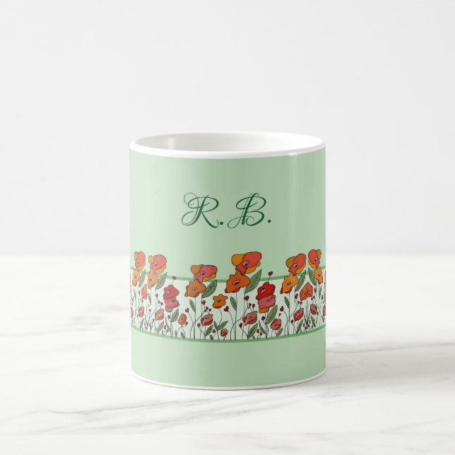 Mug Champ de pavot personnalisé (Centre)