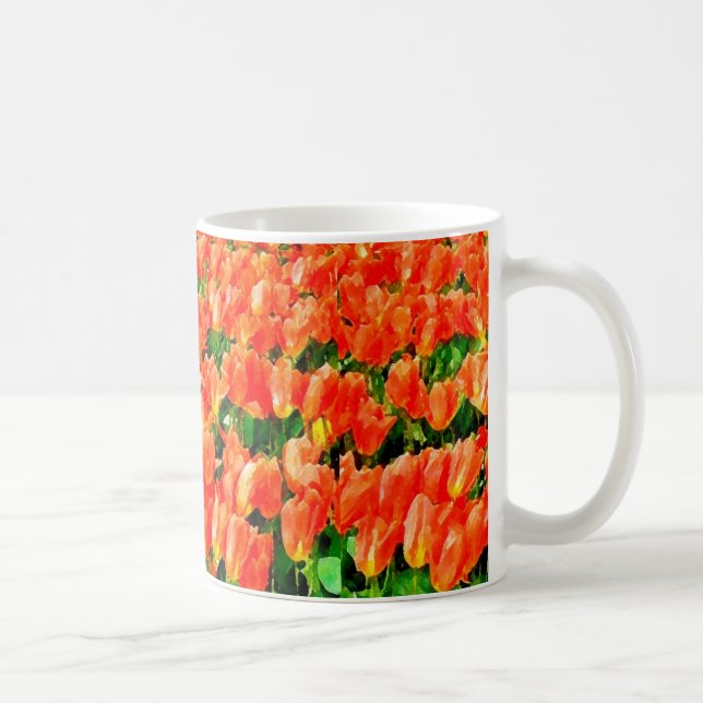 Mug Champ orange de tulipes (Droite)