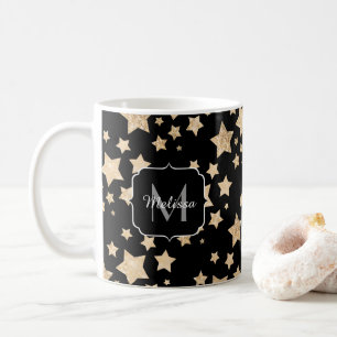 Mug Champagne or parties scintillant étincelante Stars