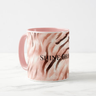 Mug Champagne rose Rose Glam Zebra