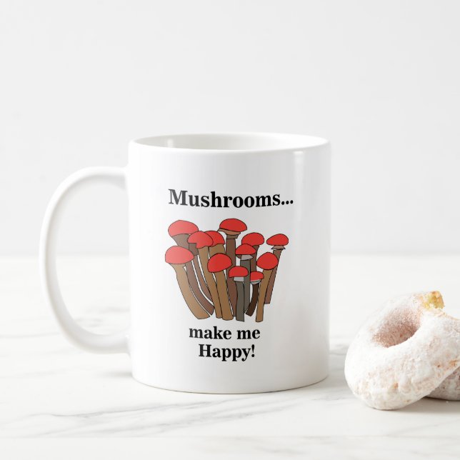 Mug Champignon Amanite Champignons Rouges  (Avec donut)