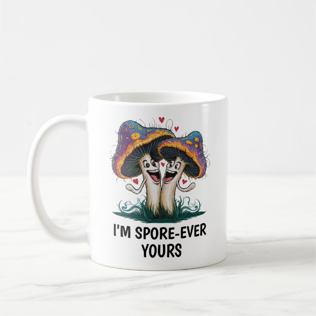 Mug Champignon drôle (Gauche)