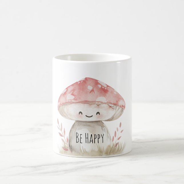 Mug Champignon Être Heureux (Centre)