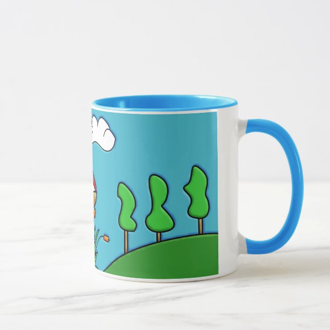 Mug champignon rouge mignon (Droite)