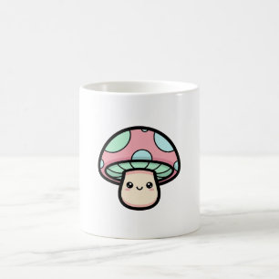 Mug Champignon Sourire – Illustration Mignonne Kawaii