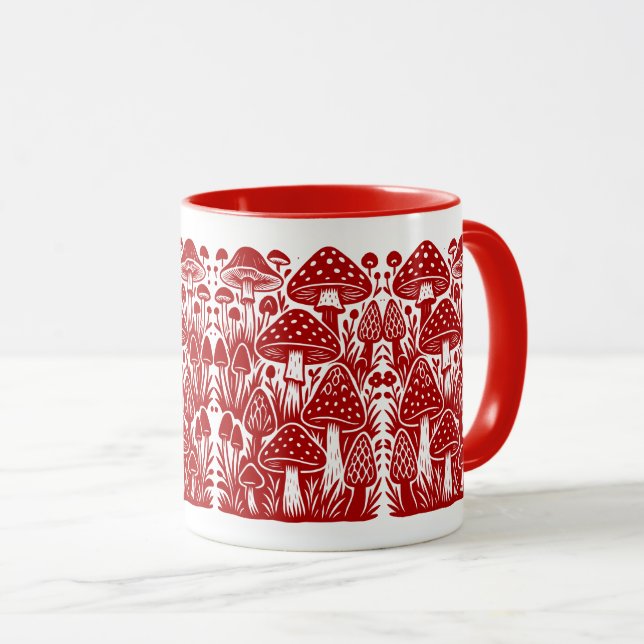 Mug Champignons (Devant droit)