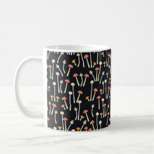 Mug champignons, automne, motif 