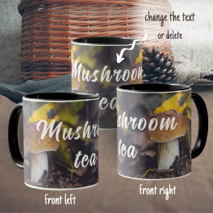 Mug Champignons Bolete aux feuilles jaunes