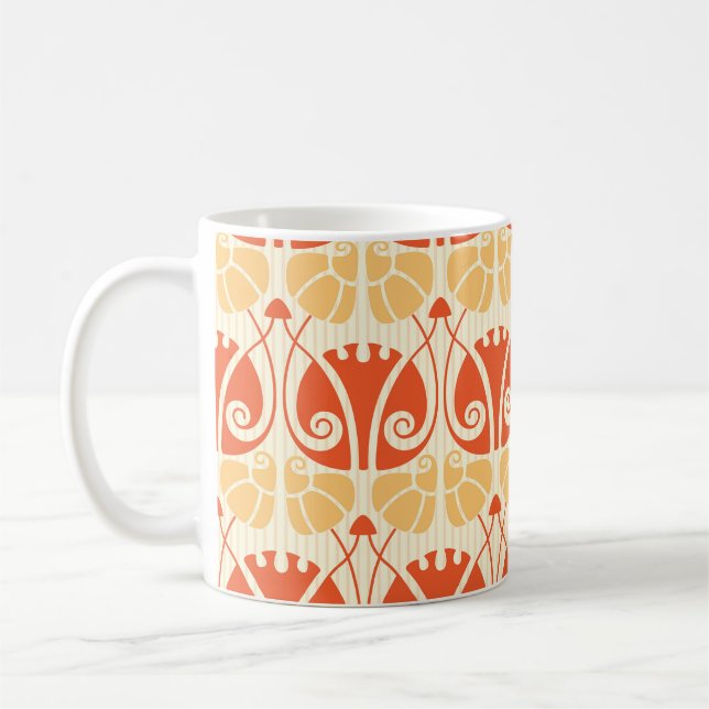 Mug Champignons de style moderne : Motif tendance (Gauche)